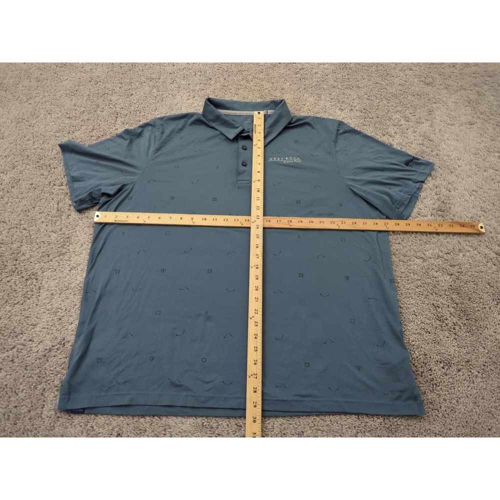 Grey Rock Golf Club Polo Shirt Mens XXL Short Sleeve Puma Blue Athletic‎ - Picture 6 of 10